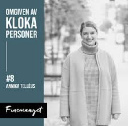 Annika Telléus i podcasten Omgiven av kloka personer