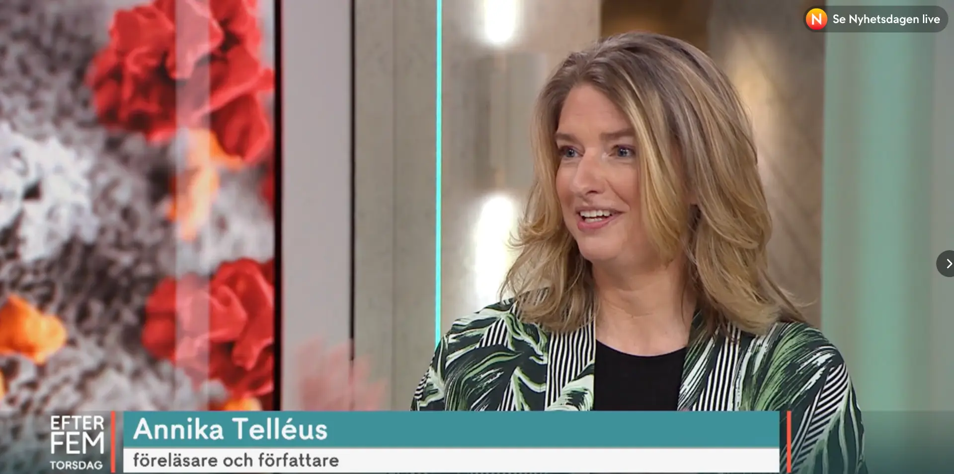 Annika Telléus i TV4 Efter fem